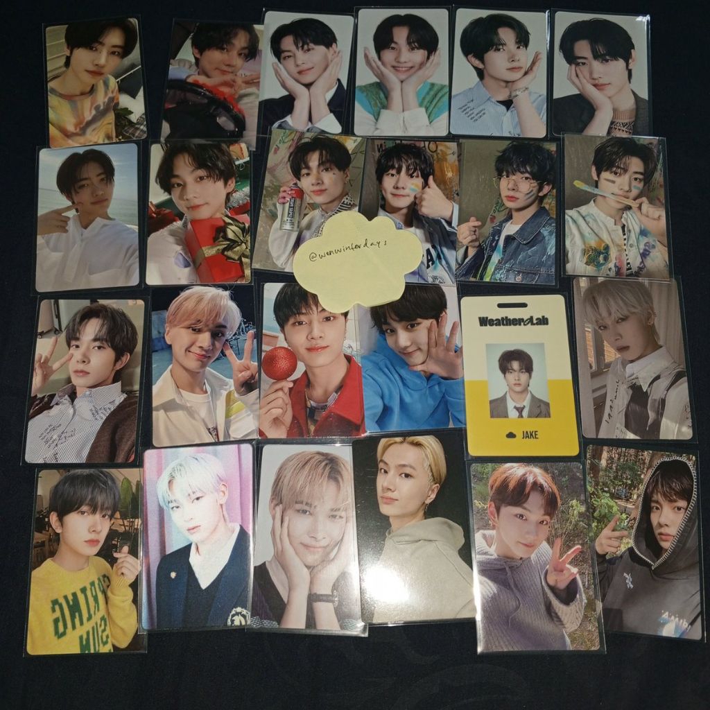 photocard enhypen heeseung evan hee sunghoon Jay sunoo jungwon jake pob bdo wv weverse selca selfie 