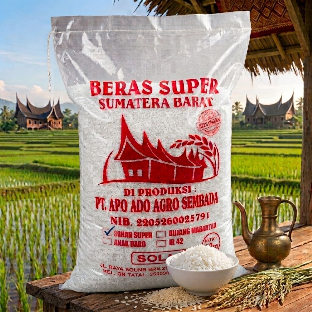 Beras Premium Sokan Super Solok Sumatera Barat