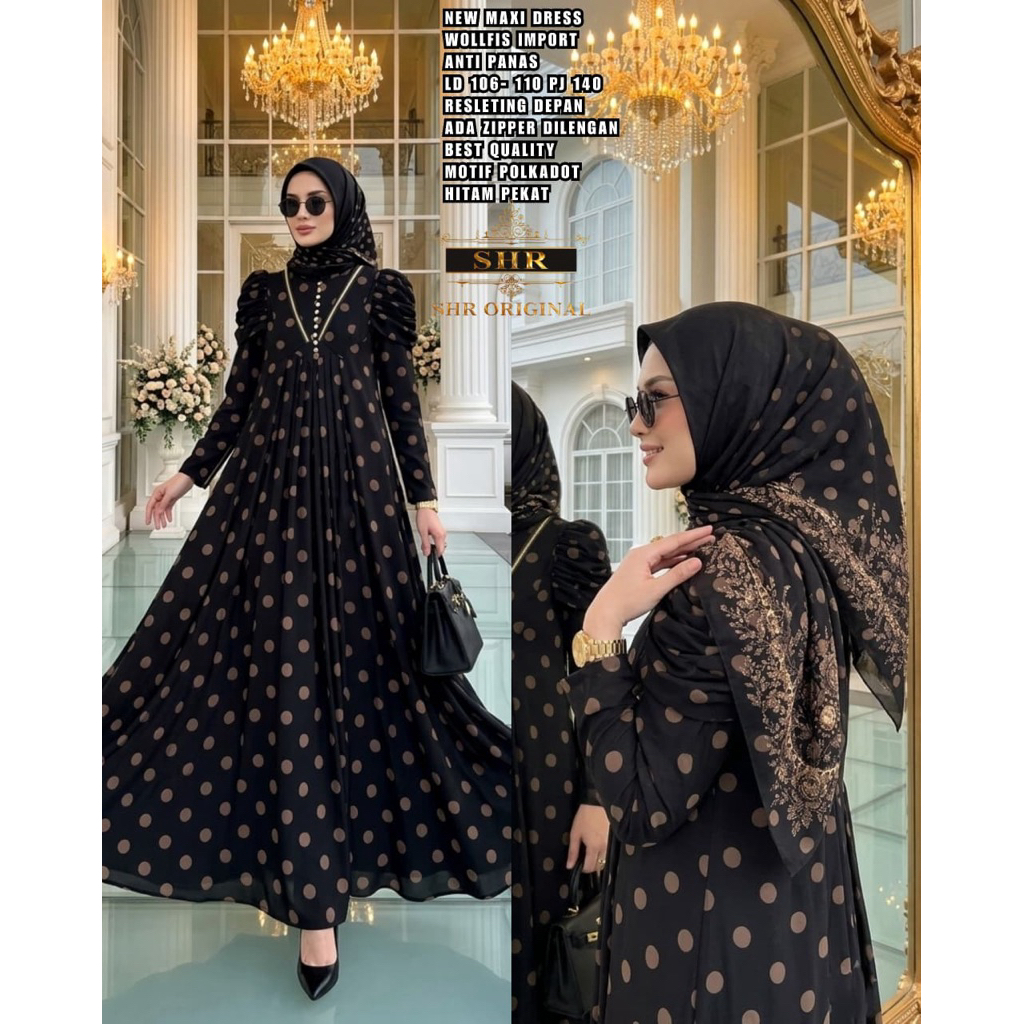 SHR DRESS POLKADOT ORI BY SHR