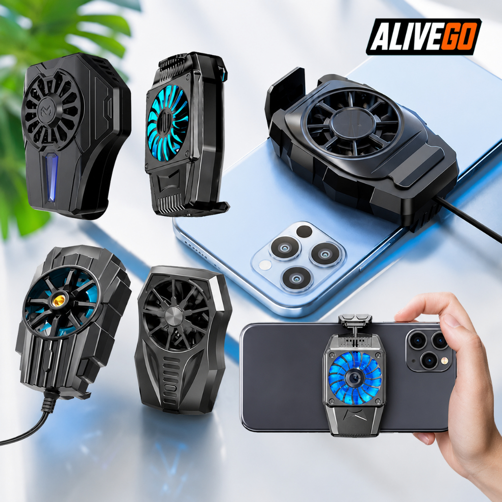 UNIVERSAL GAMER COOLING FAN Smartphone Semua HP Kipas Pendingin Panas Dingin Radiator Heat Sink Gami