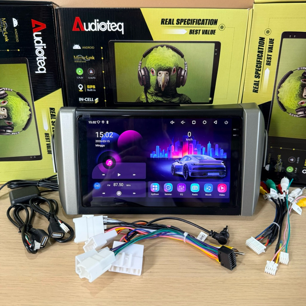 HEAD UNIT ANDROID INNOVA REBORN RAM 4/64 ANDROID 9 INCH AUDIOTEQ 9” RAM 4/64 GB ANDROID AUTO CARPLAY
