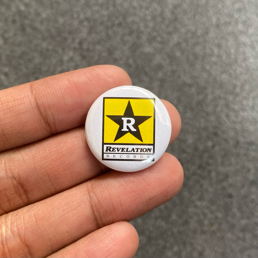 Button Pin 25mm REVELATION RECORDS | Pin Bros Band Musik Record Label