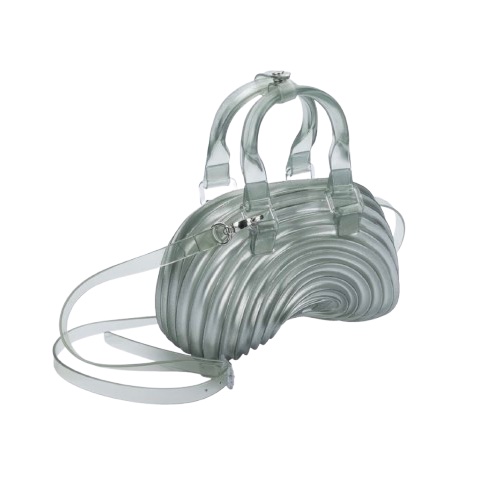 Tas Selempang Wanita Melissa Dome + Diesel Transparent Blue + Silver