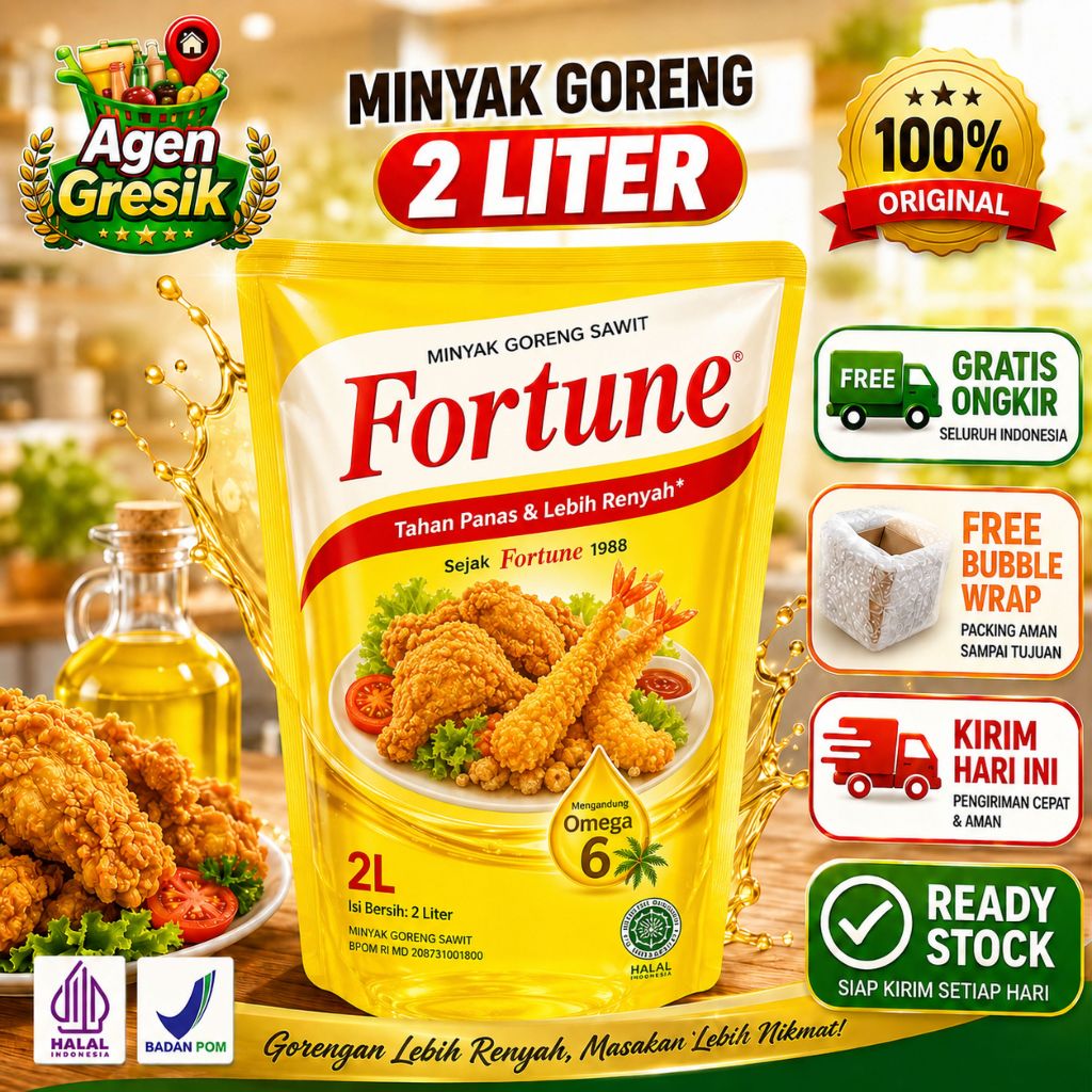 Minyak Goreng Fortune 250ml - Praktis, Higienis, Praktis