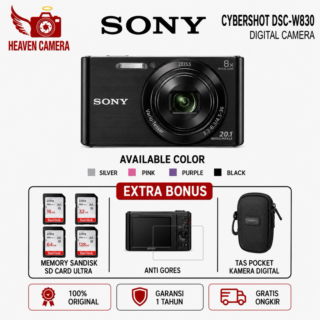 SONY W830 / SONY CYBERSHOT DSC W 830 / SONY W830 DIGITAL KAMERA