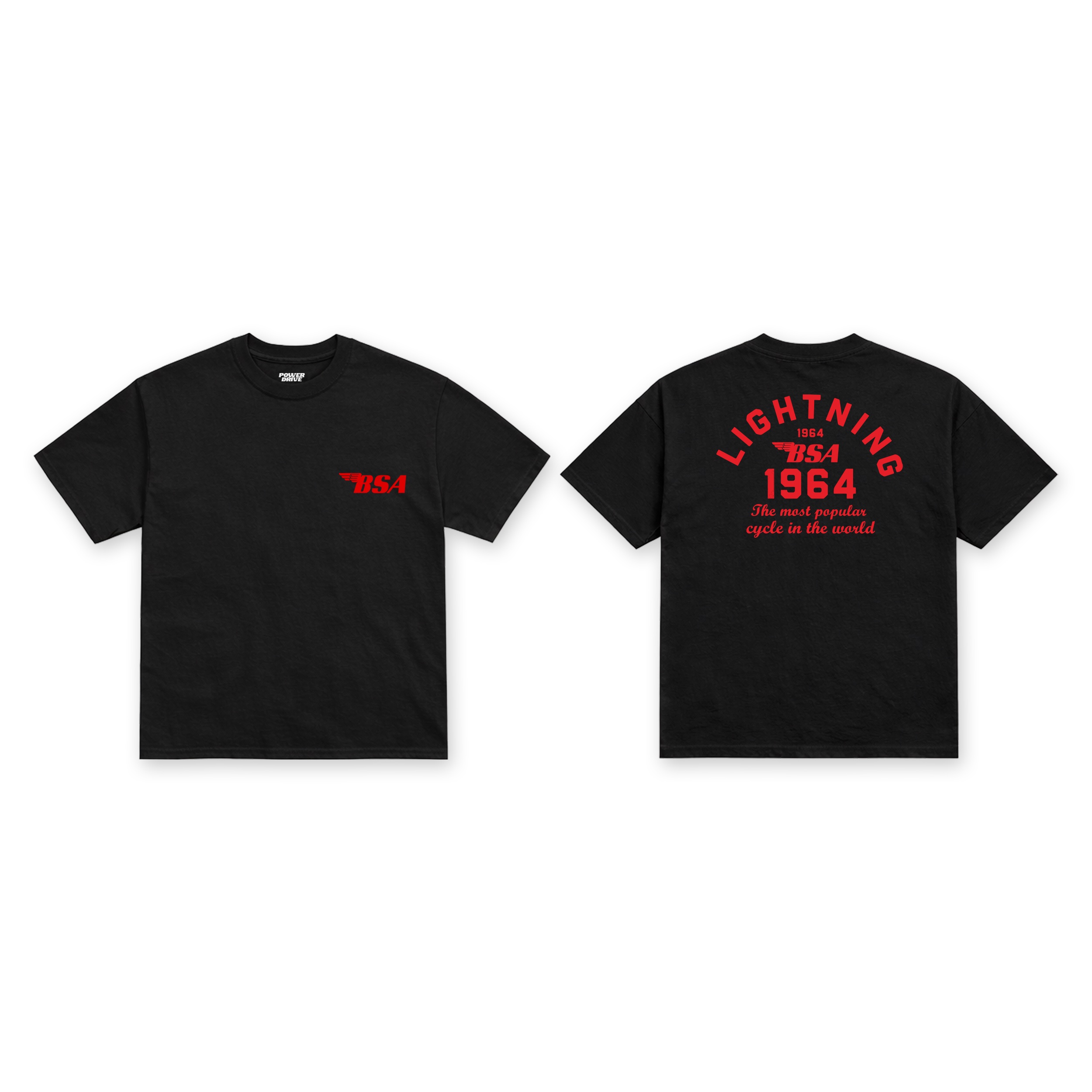 Kaos BSA Motorcycle Lightning  | Cotton Combed 20s Premium 200 GSM | Unisex