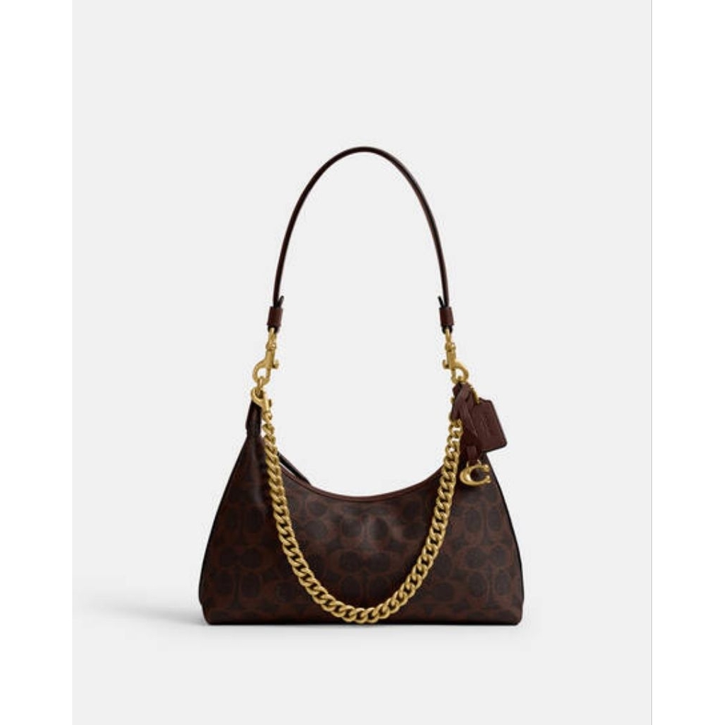 PL- Shoulderbag coach juliet 25 darkbrown