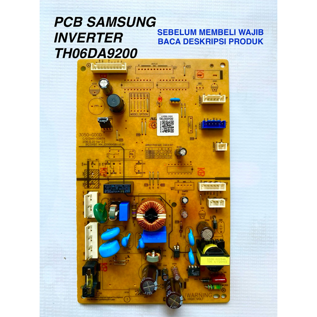 TH06DA9200461J / mainboard pcb inverter / modul kulkas samsung inverter original TH06DA9200461J / pc