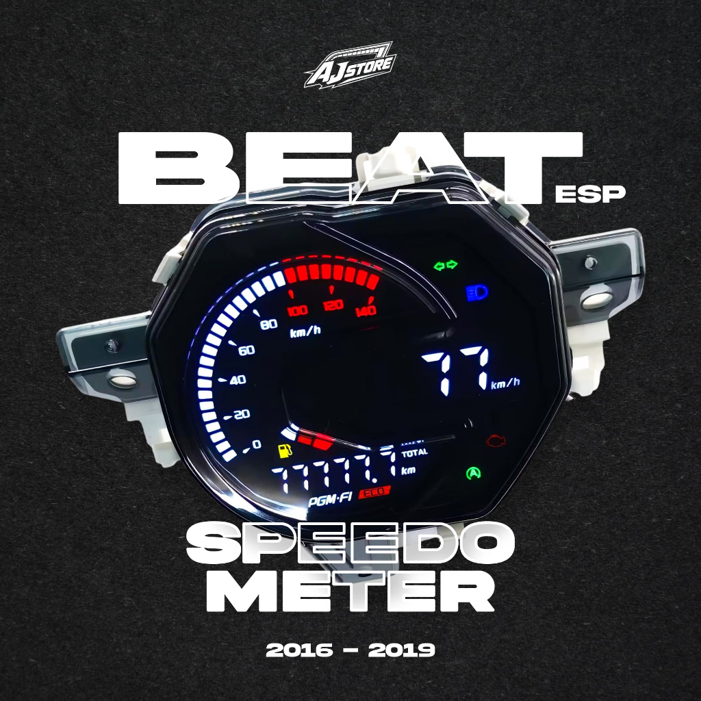 Speedometer Digital Honda Beat ESP V2 2016 2017 2018 2019 Full LED Plug Play