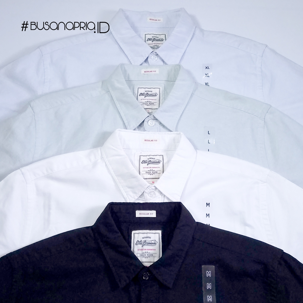 Kemeja Premium Lengan Pendek Polos - Ezio Premium Clean Look | BusanaPria.ID
