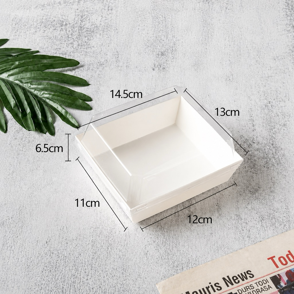 PAPER MEAL BOX SIZE L IVORY