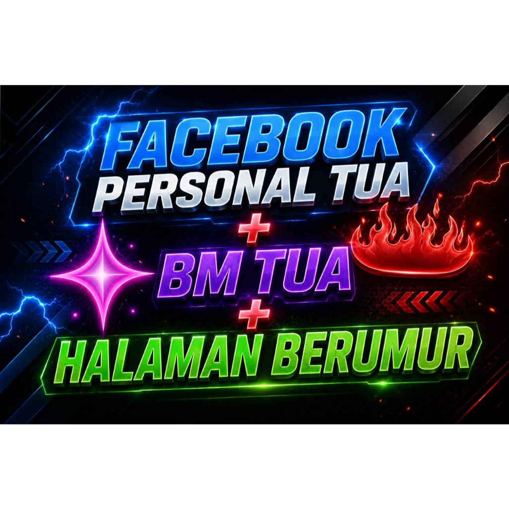 PRODUK AKUN FACEBOOK PERSONAL OLD-BM-HALAMAN TUA.