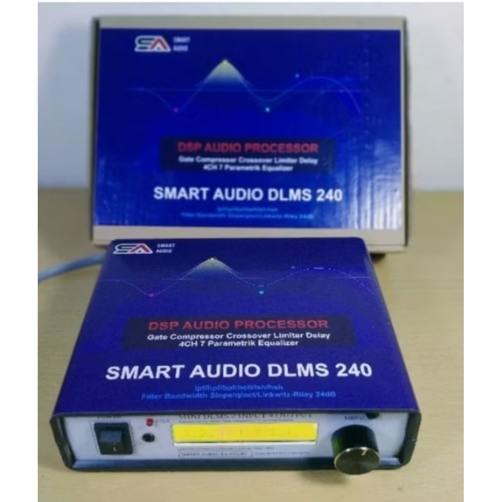 Audio processor Smart Audio Mini DLMS 240 2 input 4 output gate compressor crossover  equalizer dela