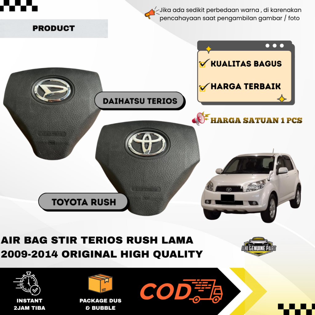 Air Bag Stir Terios Rush Lama 2009-2014 Original
