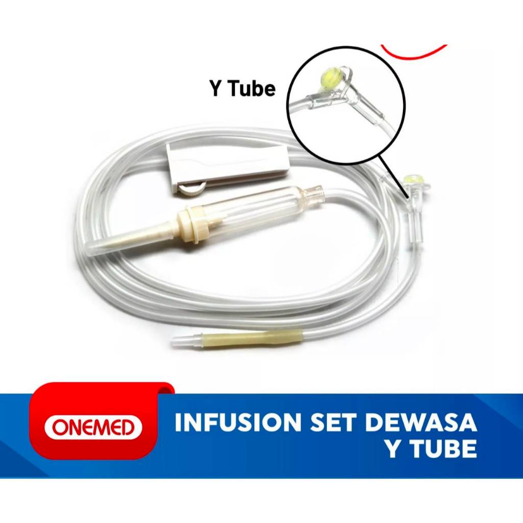 Selang Infus Set Type Y Infusion Dewasa Lengkap Adult Lengkap