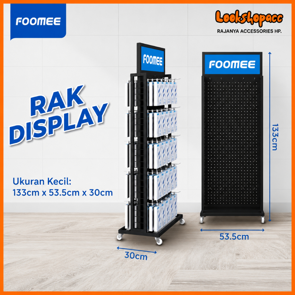 FOOMEE Rak Kecil  Rak Pajangan Accessories 133 x 54 x 30 Lemari Pajangan Accessories Original Foomee