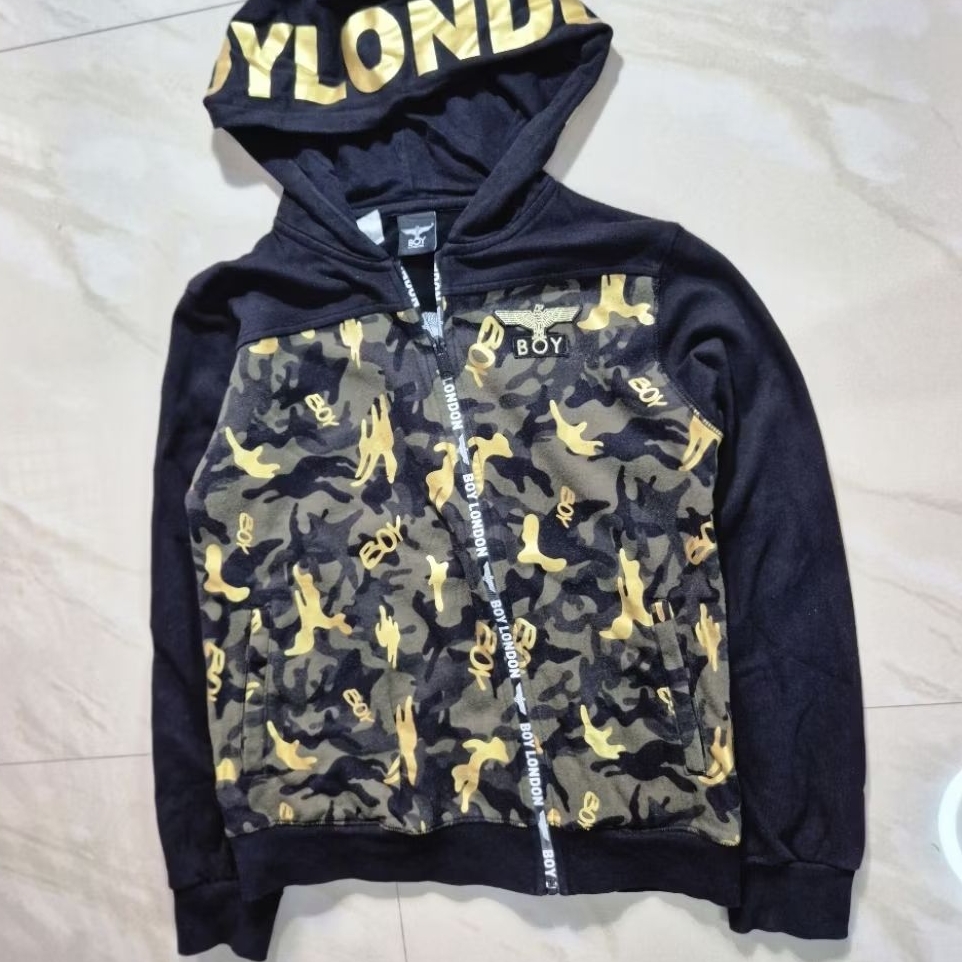 Zipper Boy London AOP Jacket Hoodie full Tag