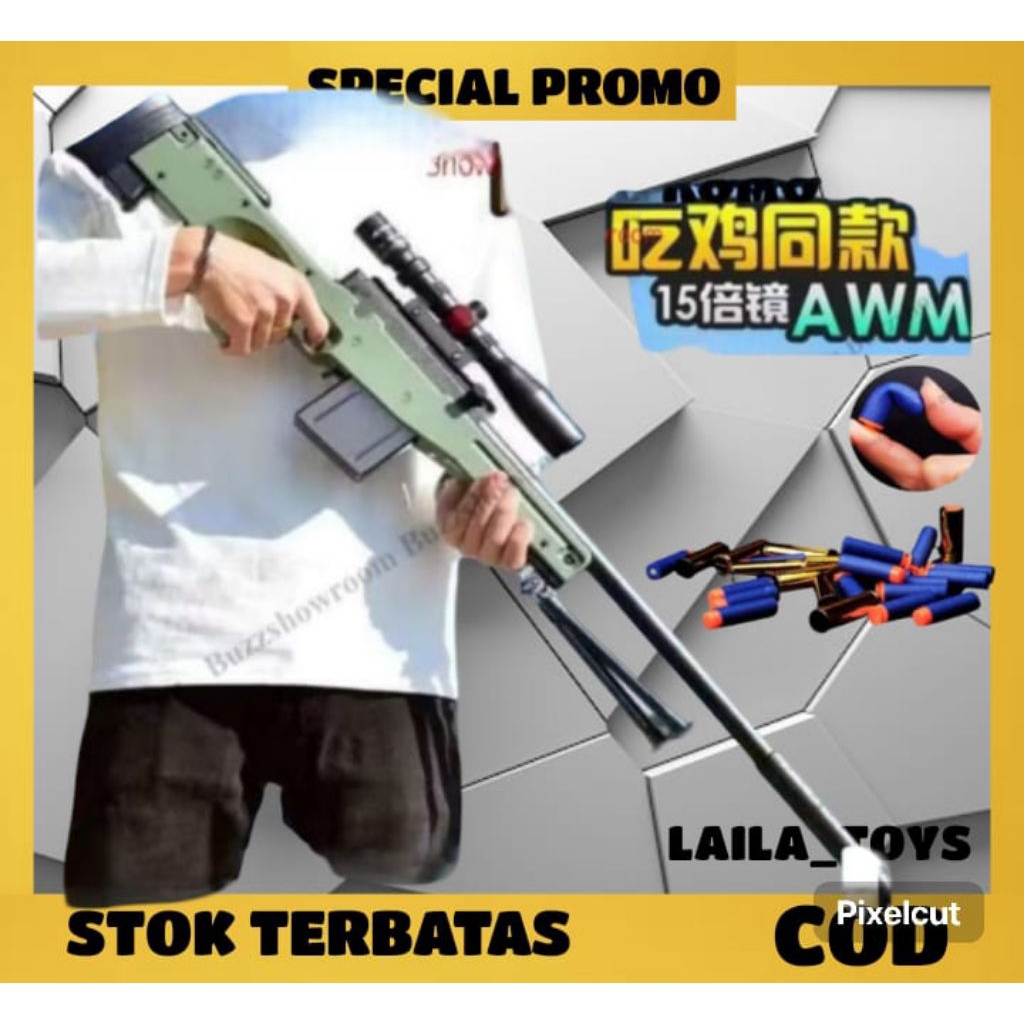Mainan Anak GUN SHELL THROWING Mainan Tembakan Soft Bullet Tembakan Anak Laki Laki//MAINAN PISTOL PI