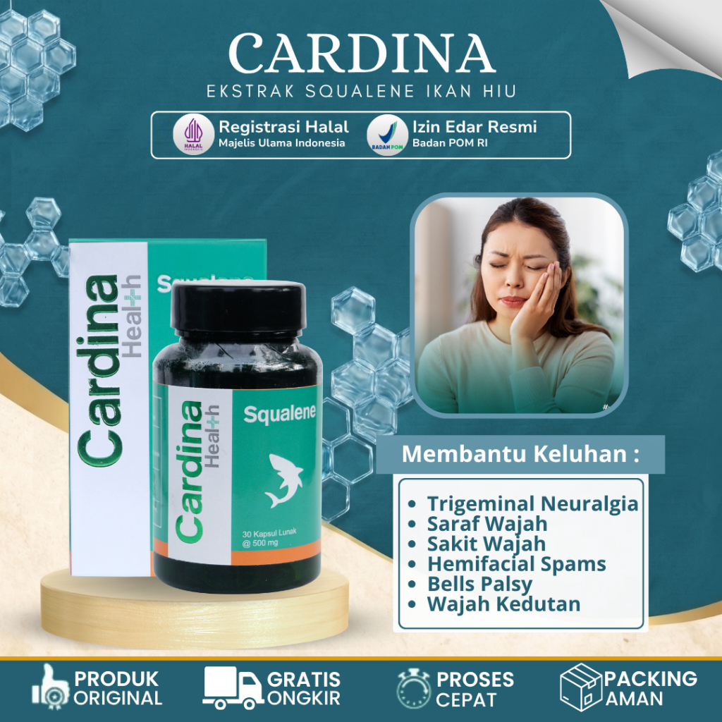 Obat Trigeminal Neuralgia Gangguan Saraf Wajah Mata Pipi Dagu Bibir Leher Terasa Kaku Kedutan Hemifa