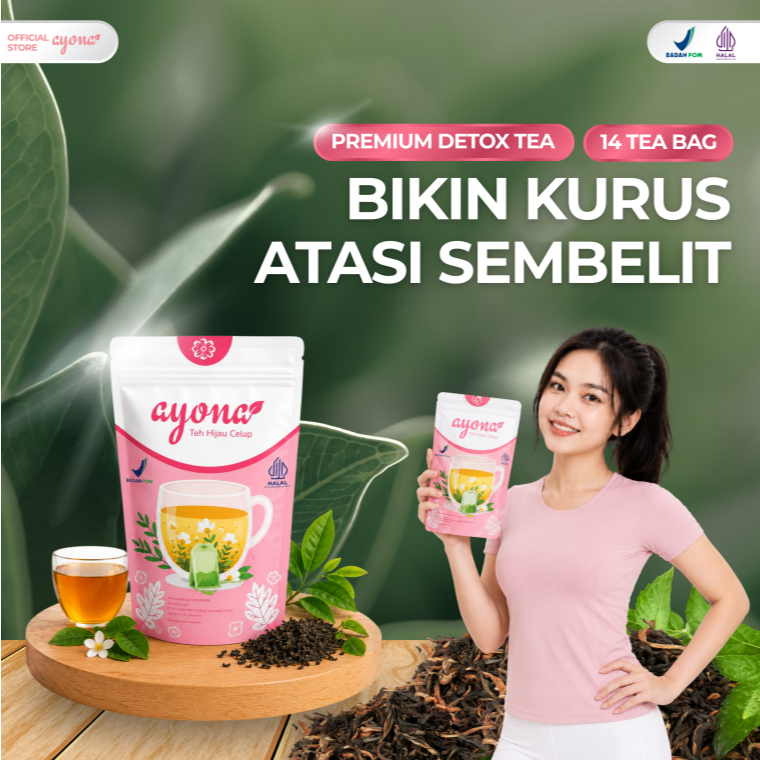 Teh Hijau Premium Rosella | Teh Pelangsing Herbal | Teh Hijau | Pelangsing BPOM