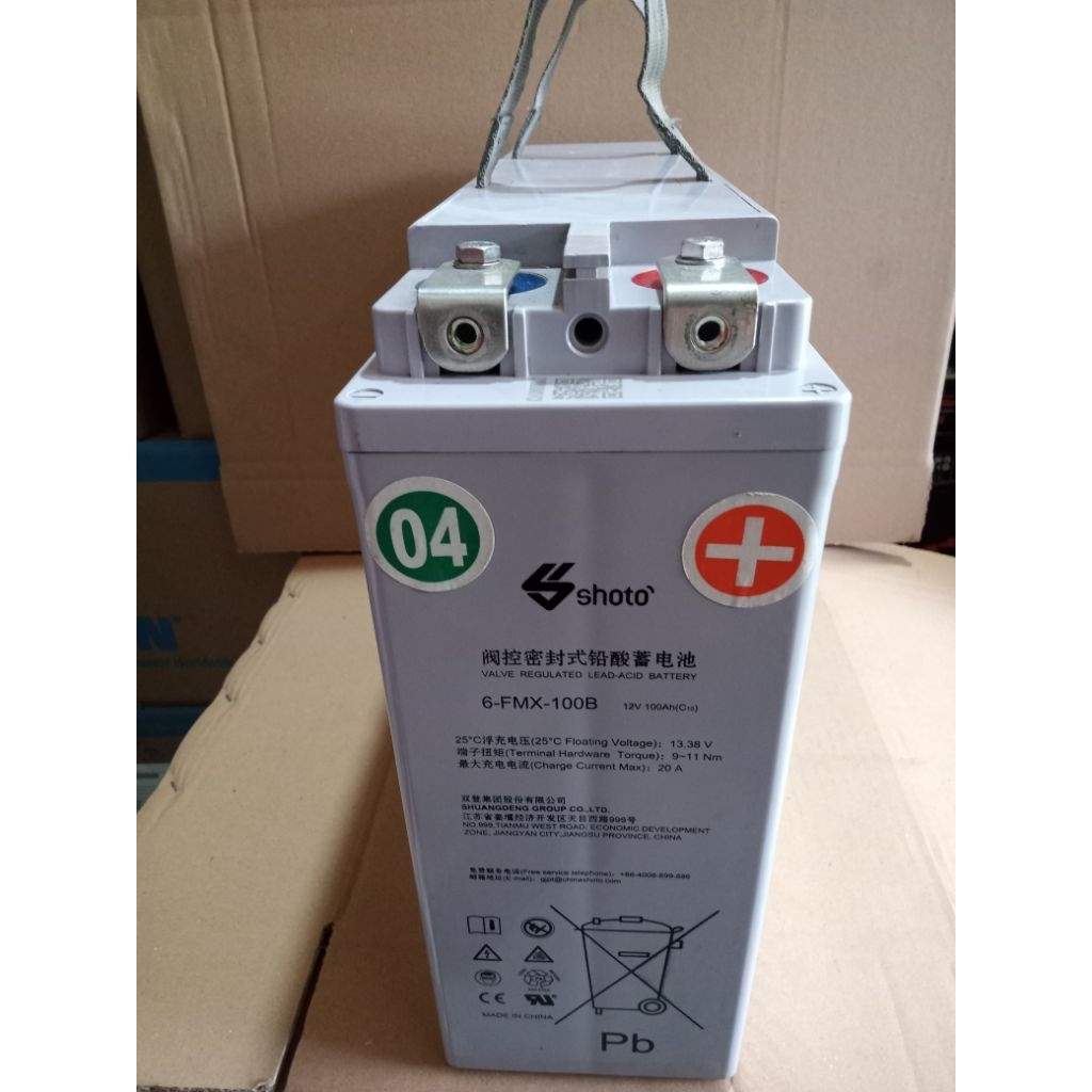 baterai vrla shoto 100 ah 6-fmx-100B (12v100ah)