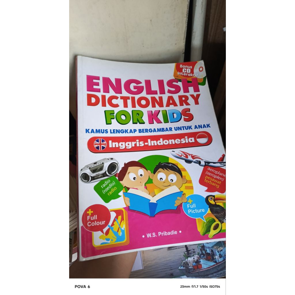 BUKU ENGLISH DICTIONARY FOR KIDS ABJAD