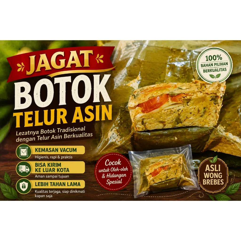 Botok Telur Asin Kemasan Vacum