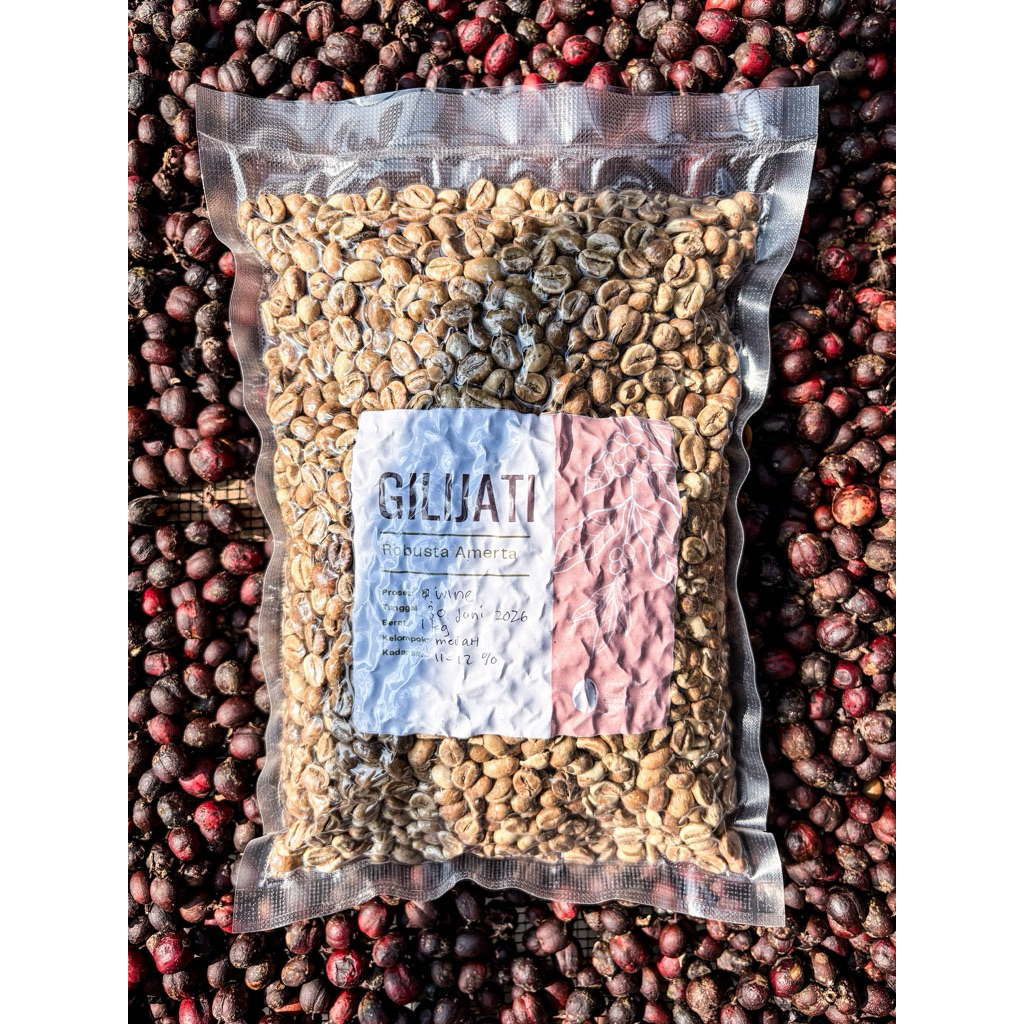 AMERTA - GREEN BEANS WINE ROBUSTA COFFEE 1 KG