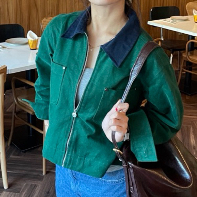 NASL Nagita Slavina Jacket Green and Blue
