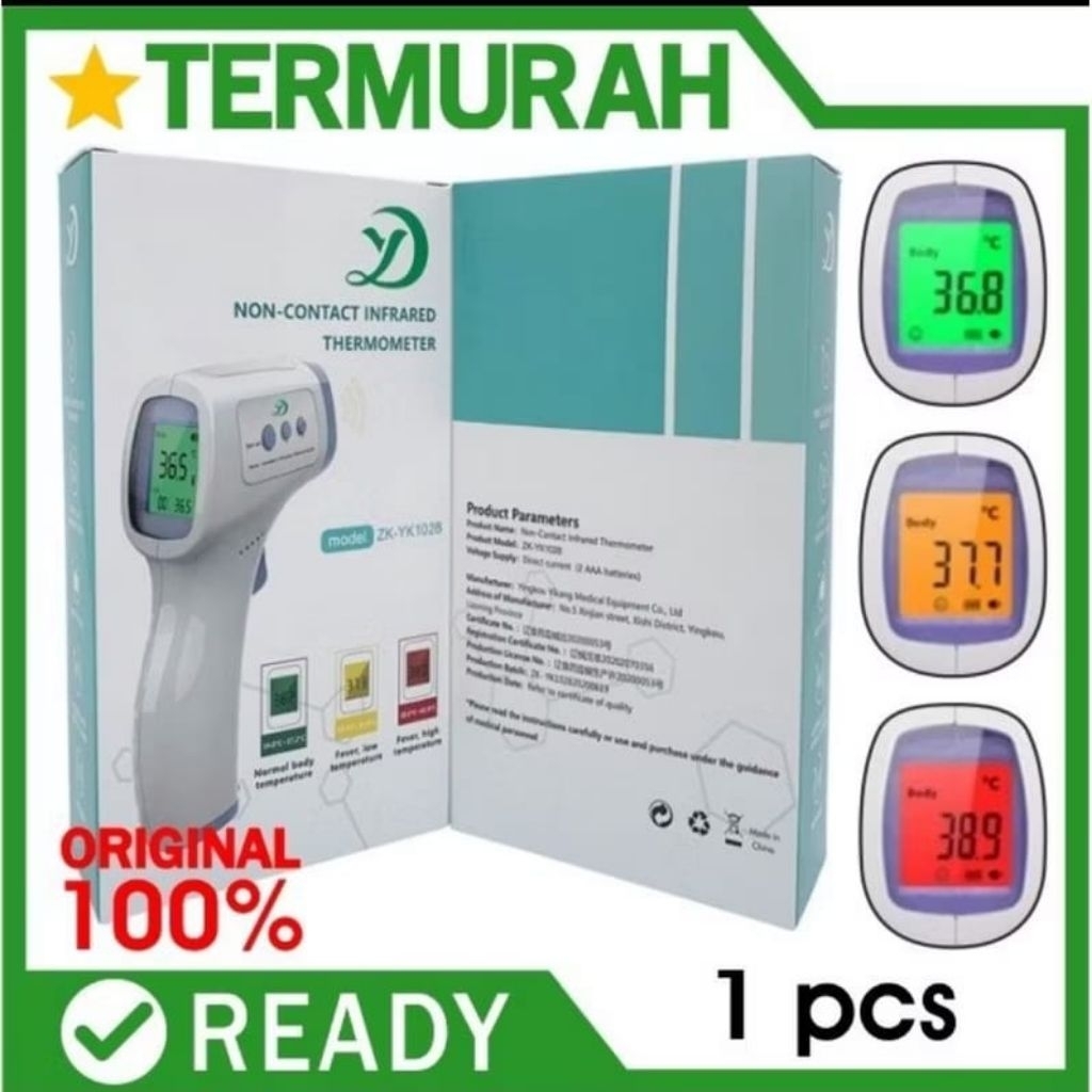 Thermometer infrared gun non contact termometer suhu tubuh tembak tangan wajah termometer tembak