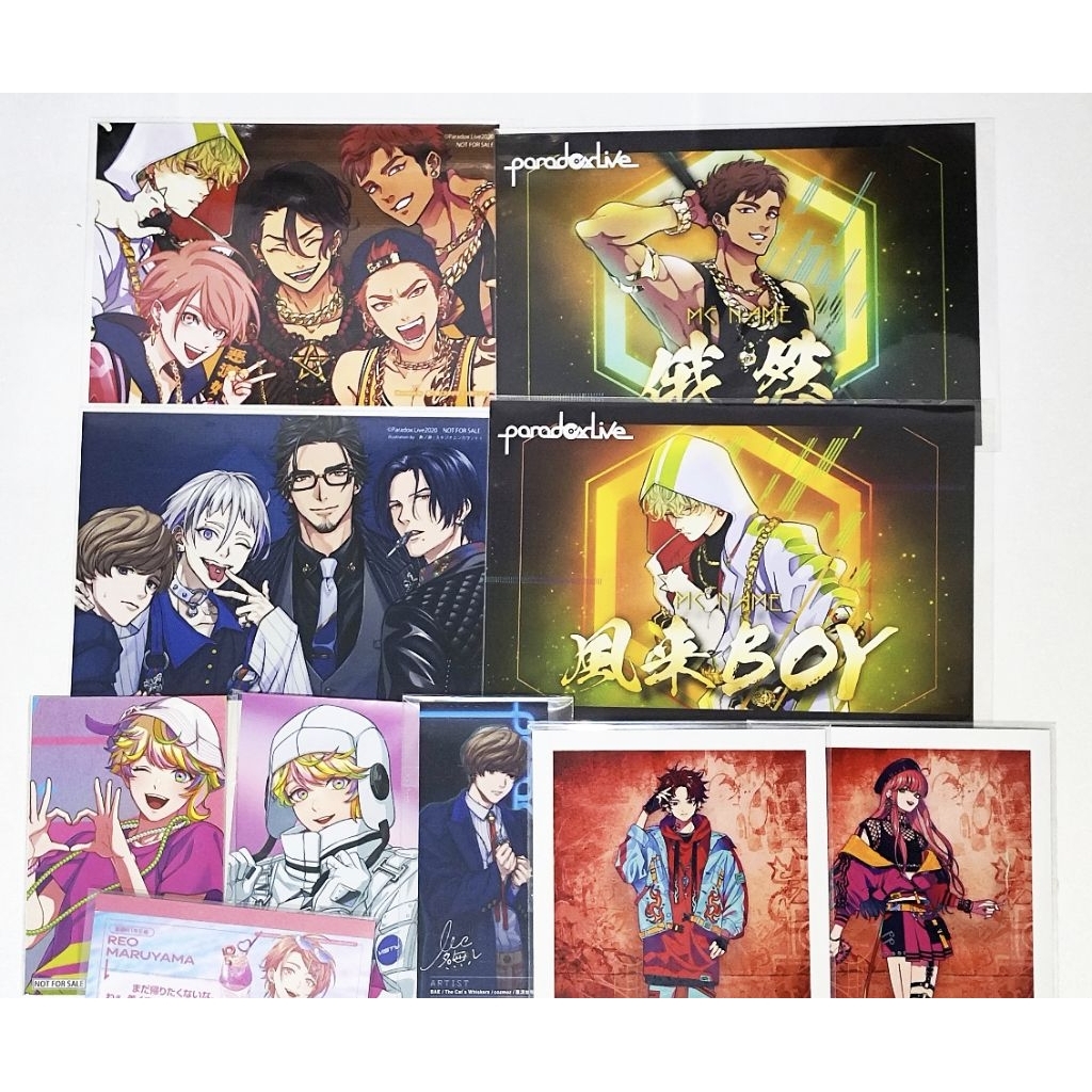 Paradox Live Sticker Card Polaroid Slim Poster Postcard Bookmark Allen Anne Reo Kantaro Hokusai Zen 