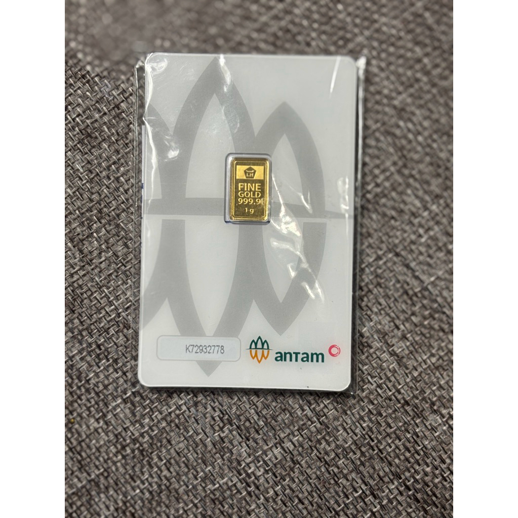1 Gram Emas Batangan 24 Karat Antam - Presisi, Investasi Aman, Mudah Diperdagangkan