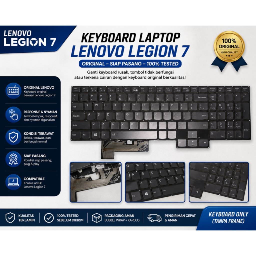 Keyboard Laptop Lenovo Legion 7 Original – Layout US