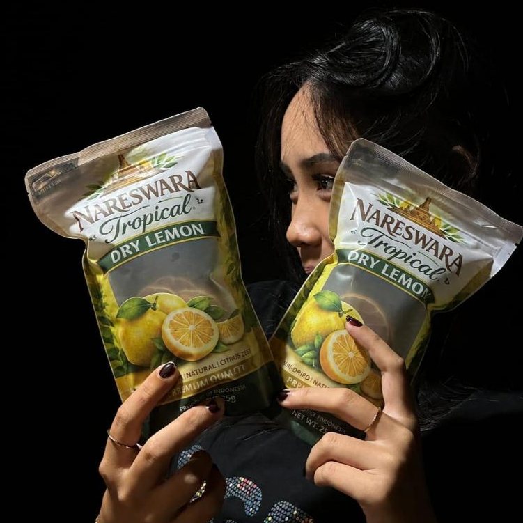 Tester Pack 25g Nareswara Tropical Dried Lemon | Natural Dried Lemon Slice untuk Minuman dan Dessert