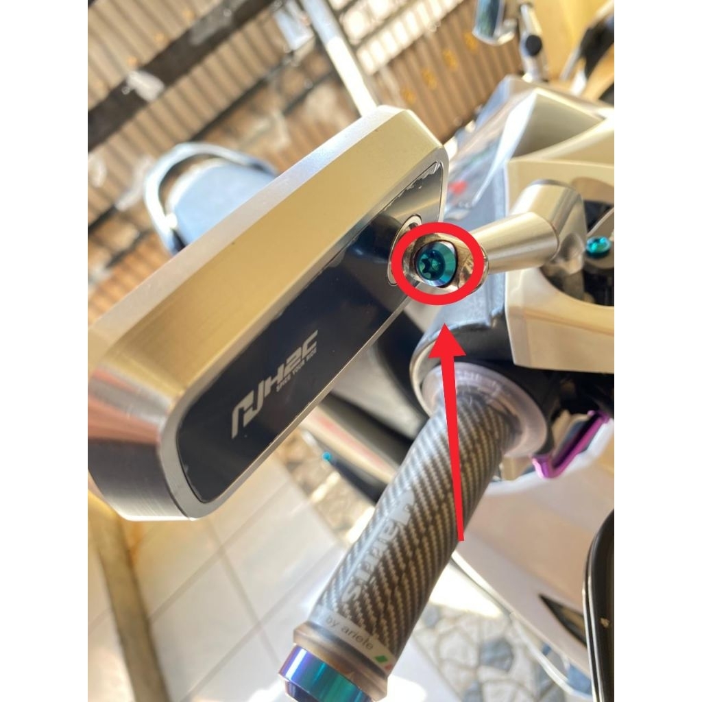 Baut Titanium Spion H2C/FastBikes/FJN (1 Baut) Original Titanium