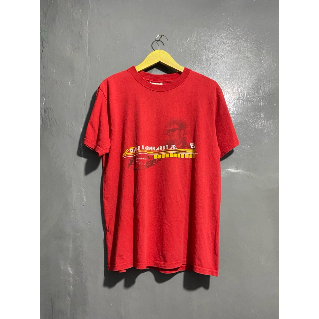 VINTAGE NASCAR DALE EARNHARDT JR RED BUDWEISER WINNERS CIRCLE T-SHIRT