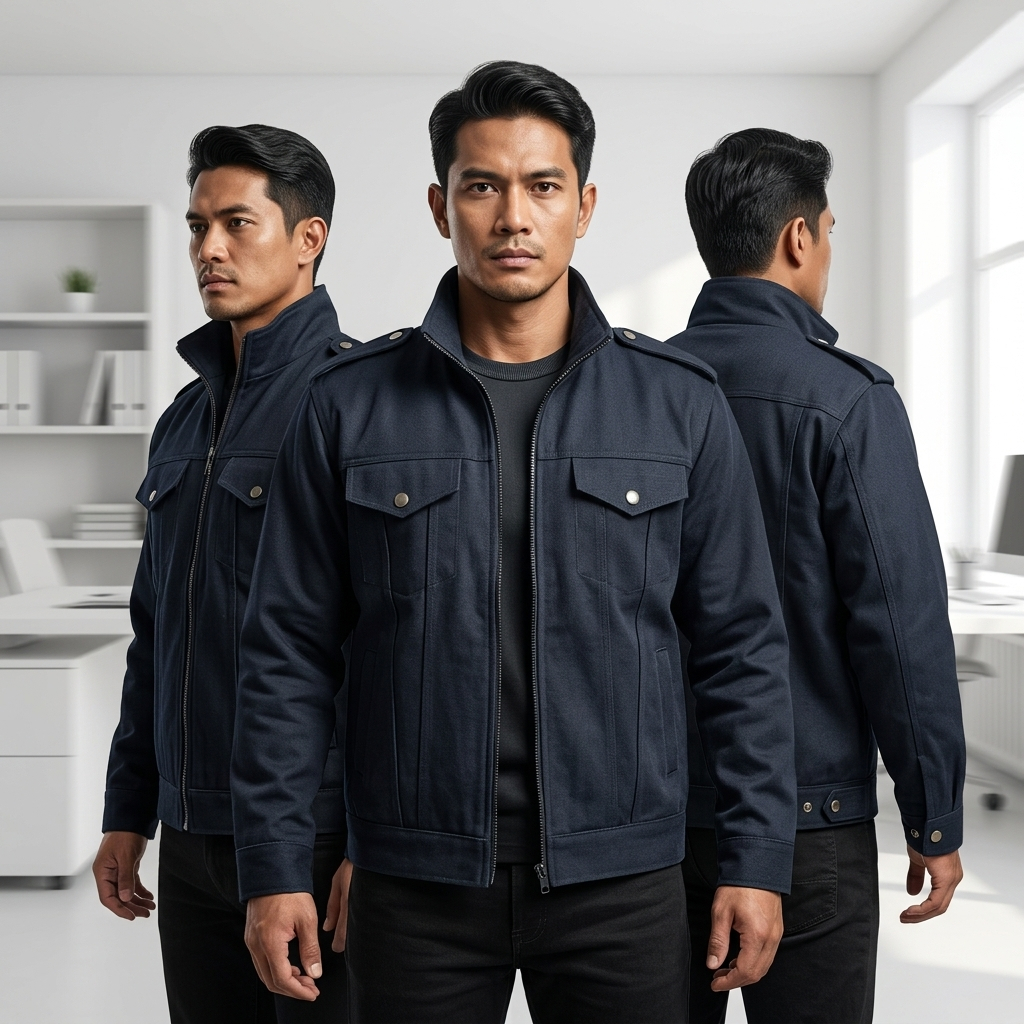 JAKET ANTI SENJATA TAJAM HITAM - JAKET SAJAM HITAM - BAJU ANTI SAJAM ORIGINAL