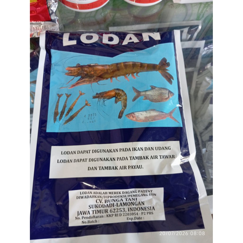 Lodan obat ikan dan udang 500 gram