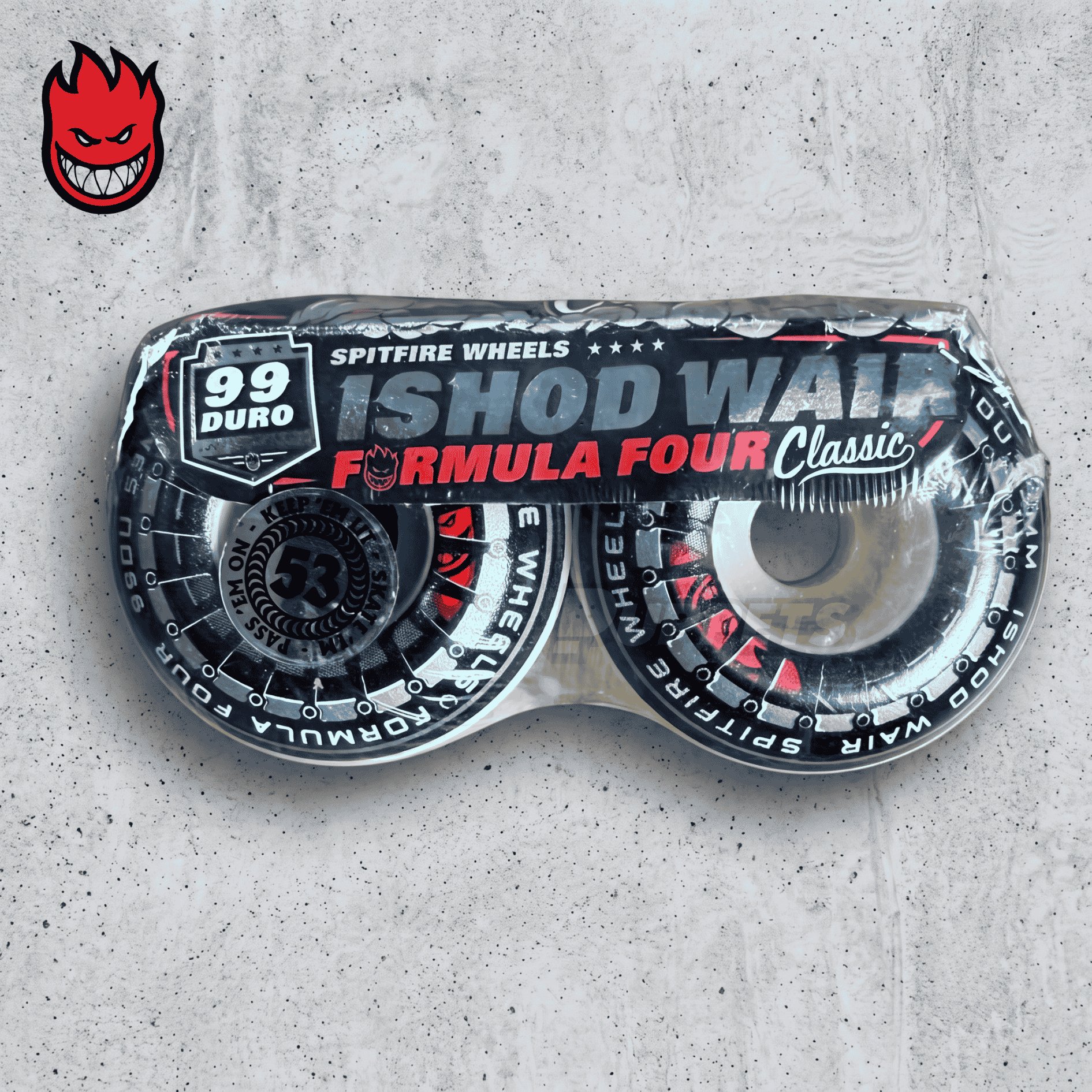 Skateboard Spitfire Spitfire Formula Four Ishod Wair 53mm 99a durometer