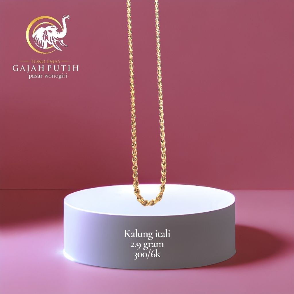 Kalung emas itali 2.9 gram