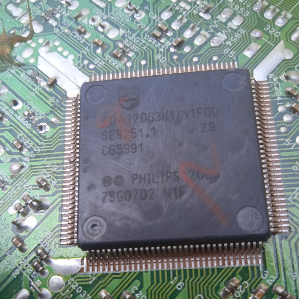 ic program smd bekas tv sharp 29" TDA 12063H1/N1F00