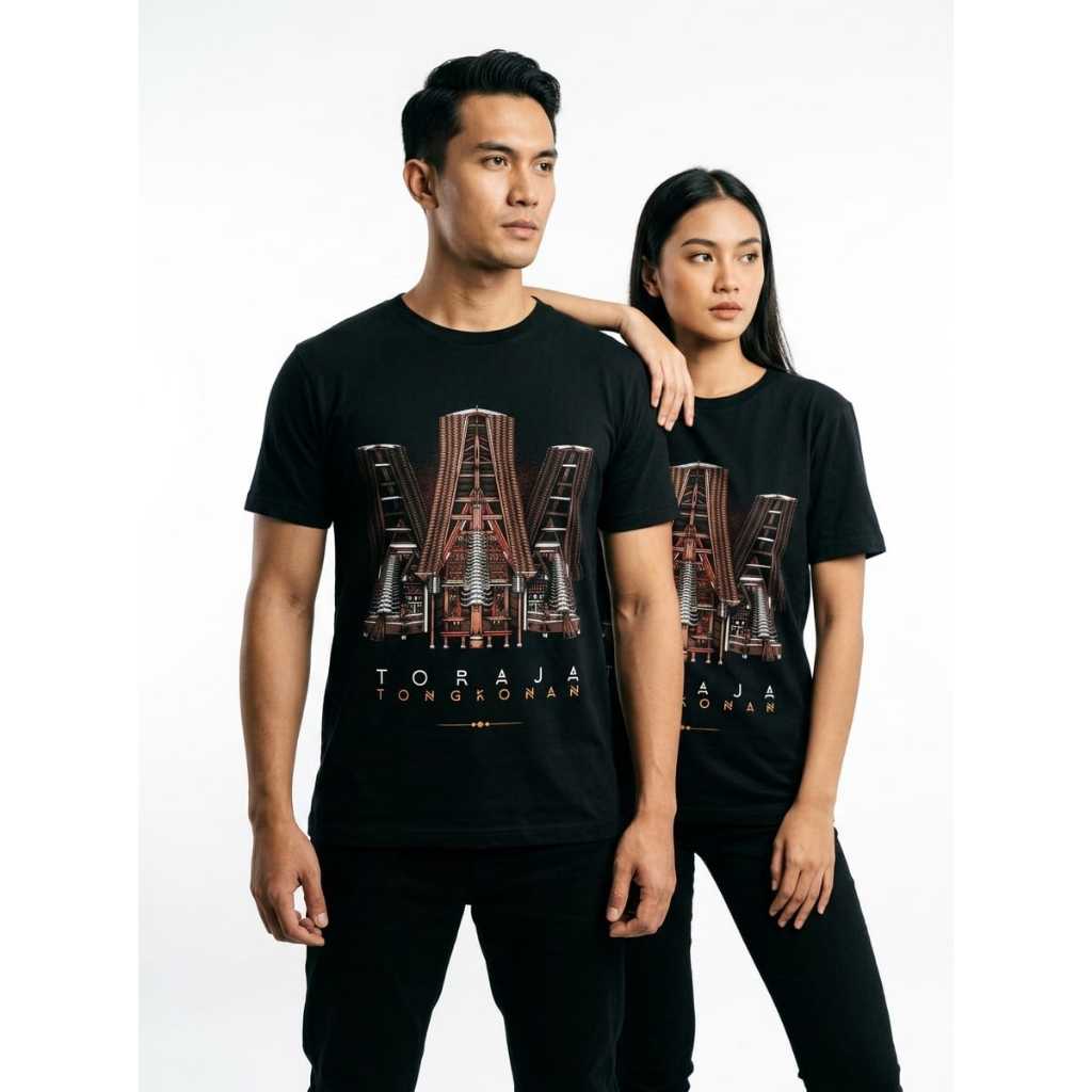 Kaos Toraja KT-119 Motif Tongkonan
