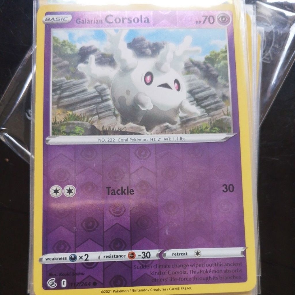 Pokemon Corsola reverse holo en