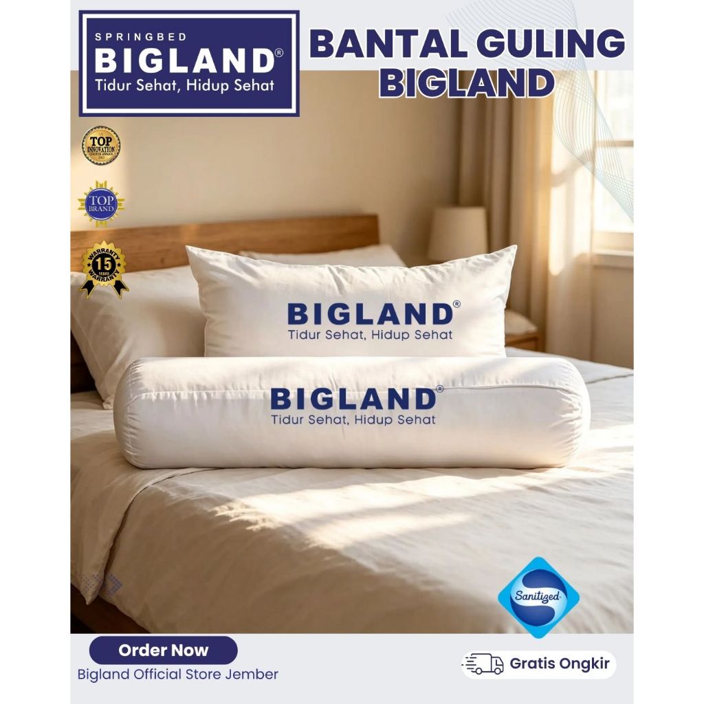 BANTAL GULING BIGLAND PREMIUM PROMO SPESIAL HARGA MURAH / BANTAL GULING HOTEL / BIGLAND BANTAL NYAMA