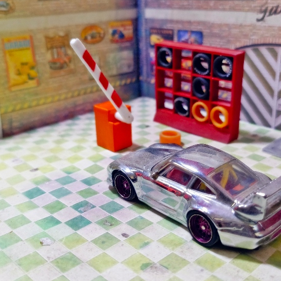 Miniature Parking Gate Skala 64 - Cocok untuk diecast & diorama skala 64