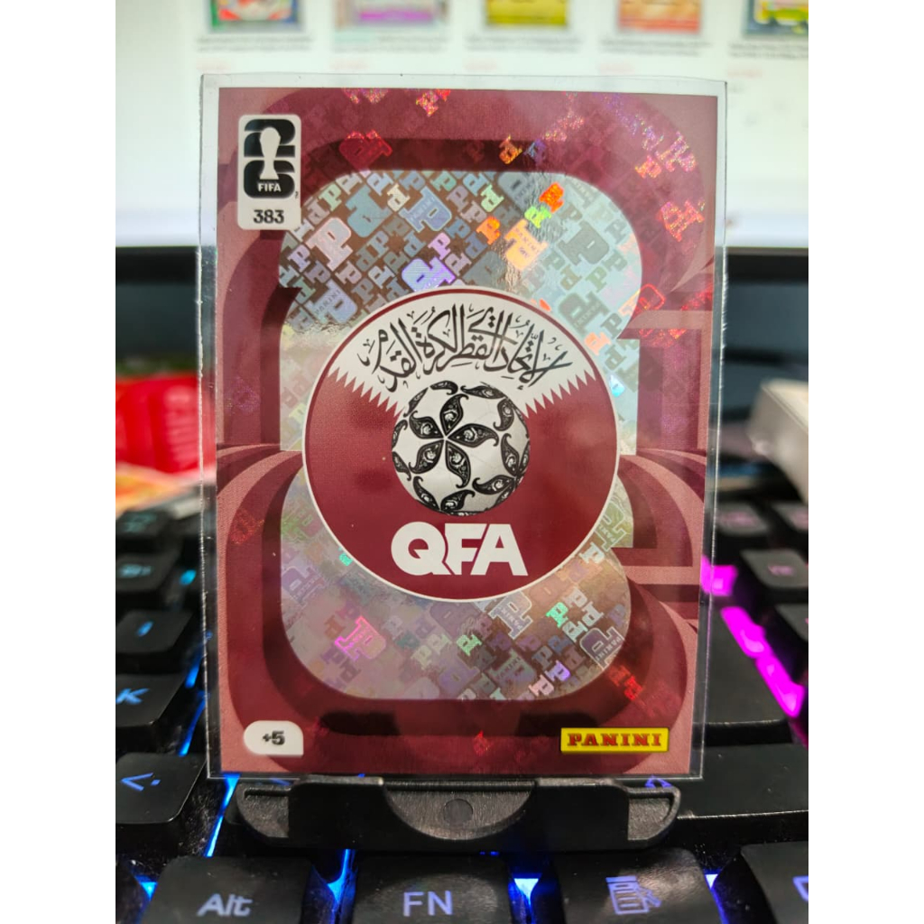 Kartu Panini FIFA Adrenalyn XL QFA Qatar Crest 383 Foil Original Qatar