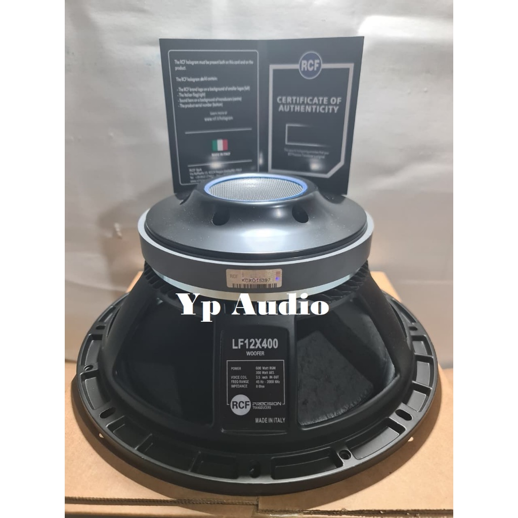 Speaker RCF 12X400 12 Inc Voice Coil 3 Inch 8 Ohm 700-1000W