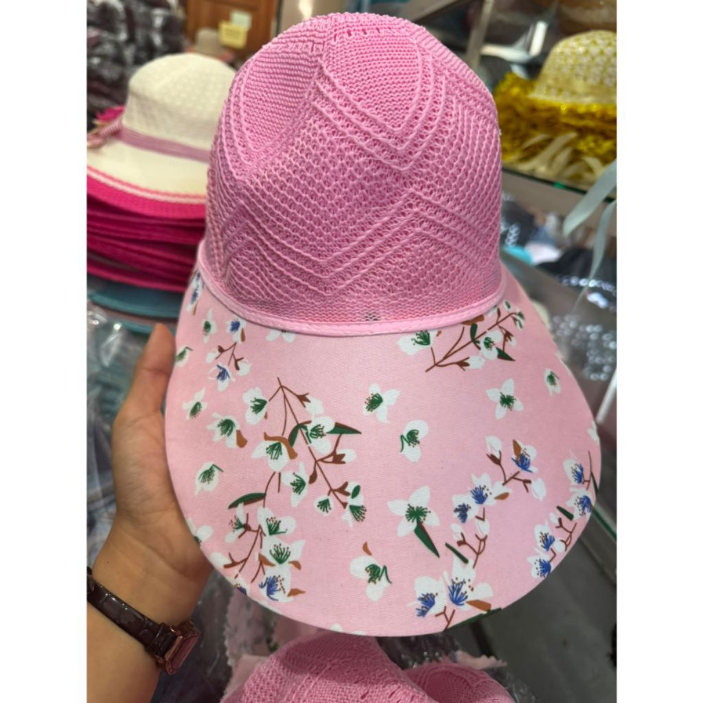 Topi Pantai / Topi Pantai Wanita / Topi Olahraga / Topi Anyaman / Topi Senam / Topi Murah / Topi Wan