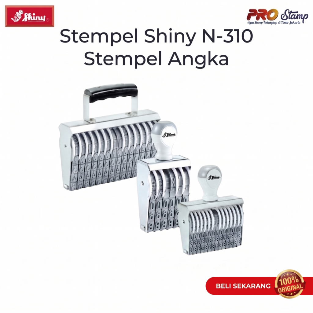 Stempel Shiny N-310  Stempel Angka Custom Huruf 5mm