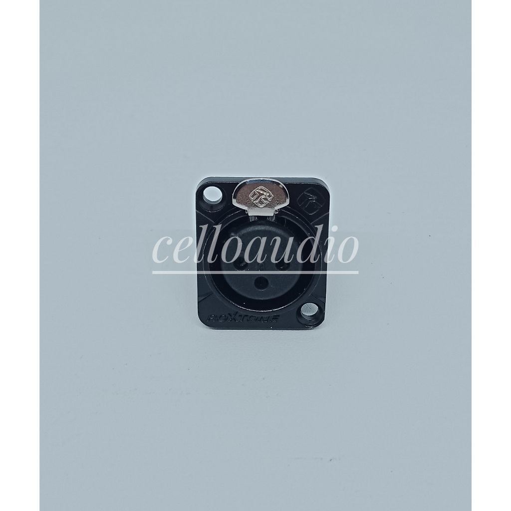 Socket Chasis XLR Female Roxtone RX3FD-BG 3 Pin Chassis XLR